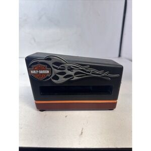 2005 Harley Davidson Business Card Holder Wooden Hallmark Motorcycles